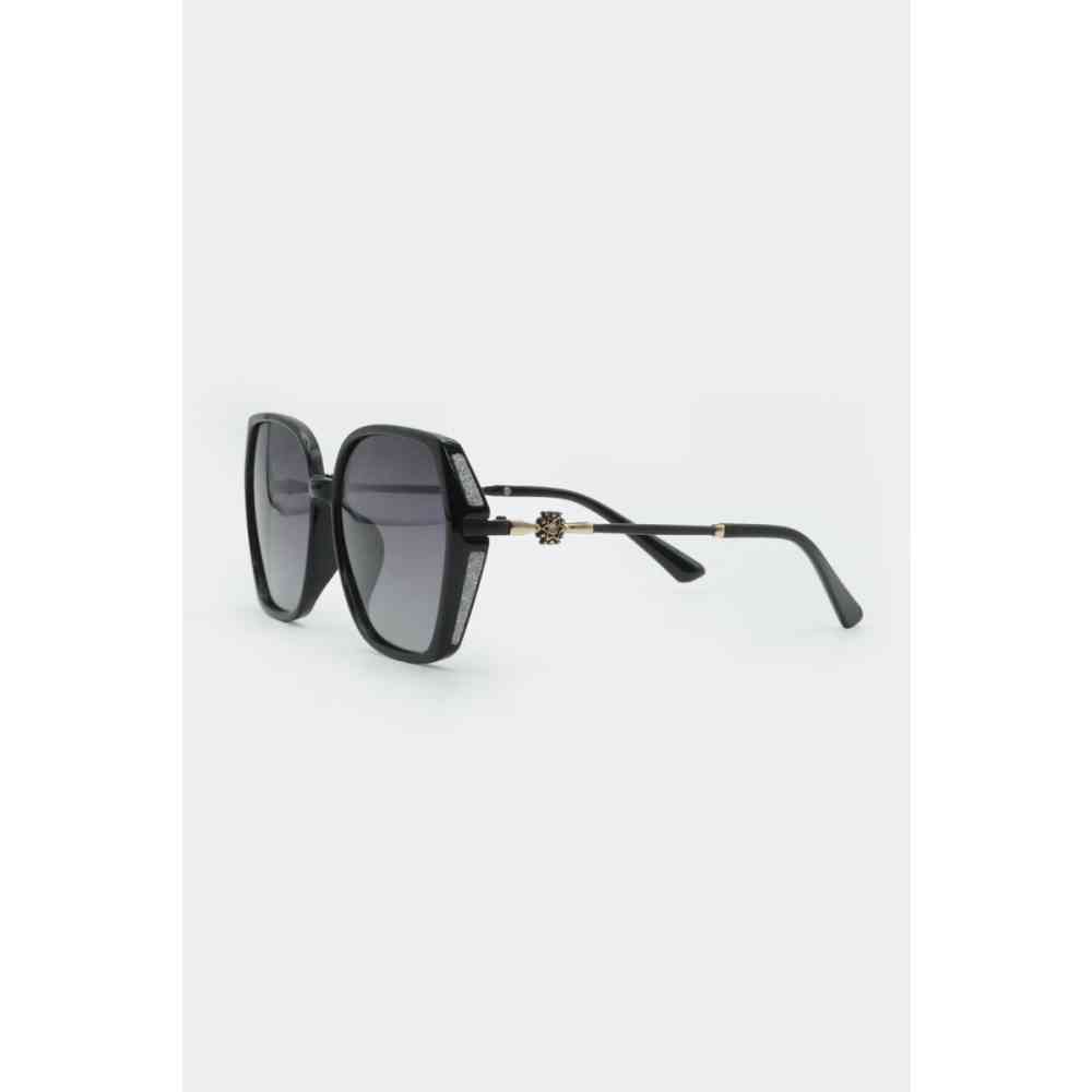 Voodoo Vixen - Star And Glitter Oversized Zonnebril - Zwart